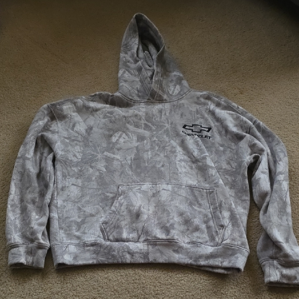 Hollister Gray Patterned Hoodie